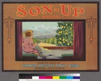 Son-Up Brand, Grown and packed by Orange Heights Fruit Association, Corona