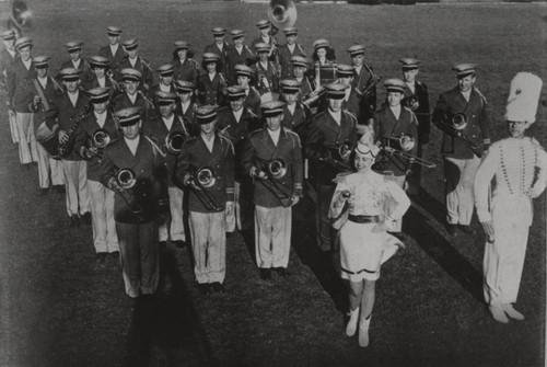 Pepperdine College marching band, 1947