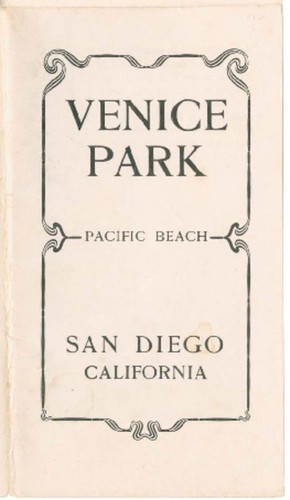 Venice Park : Pacific Beach, San Diego, California