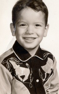 Young Jerome Strum in cowboy shirt
