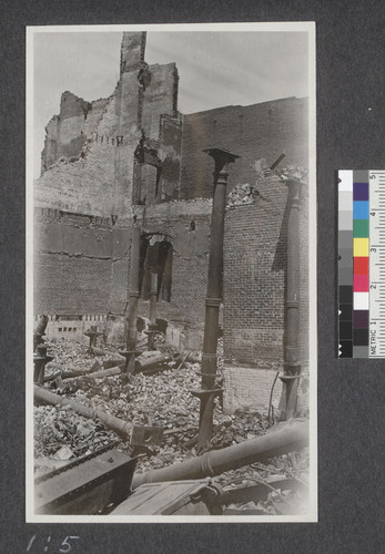[Ruins and rubble, unidentified location.]