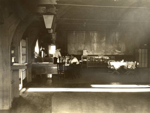 Interior view of the Tavern atop Mount Tamalpais, Marin County, California, circa 1930 [photograph]