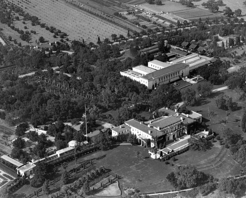 Huntington Library, aerial view