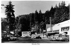 Monte Rio--a view of downtown in the 1950's