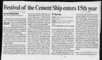 Festival of the Cement Ship enters 15th year