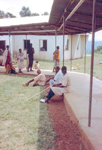 ELCT, Karagwe Diocese, Tanzania. Nyakahanga Hospital. The ‘open' corridors outside Medical Dep