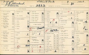 WPA household census for 2923 FLOWER ST, Los Angeles County