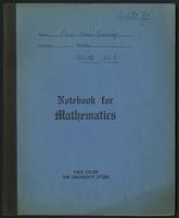 Yale - Math 36b notebooks (153 items)