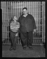 Peter Davis and James Hanley incarcerated at Lincoln Heights Jail, Los Angeles, 1935