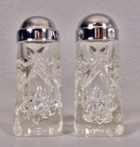 Crystal salt & pepper shakers