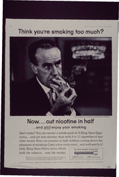 Think you're smoking too much? Now …cut nicotine in half