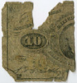 Torn banknote