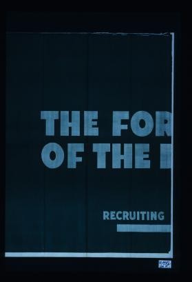 Join the Navy the forearm of the nation. Recruiting station