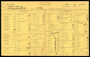 WPA household census for 747 1/2 N LA FAYETTE PARK, Los Angeles
