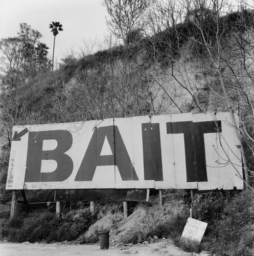 Paul's Bait Shop sign, San Pedro