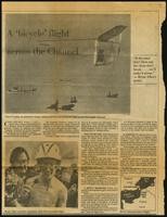 Newspaper articles about the Gossamer Albatross Channel crossing (2 items)