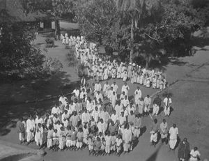 Santal Parganas, Nordindien. Menigheden fra Mohulpahari Kirke, Juledag 1934
