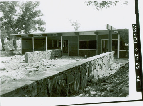 View of construction of the Eaton Canyon Nature Center