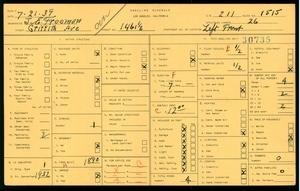 WPA household census for 1461 1/2 GRIFFITH AVE, Los Angeles