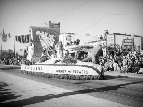"America In Flowers," 52nd Annual Tournament of Roses, 1941