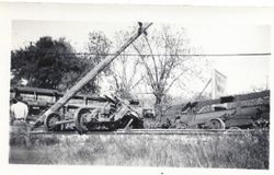 Wreck of a P&SR train, about 1934