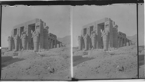The Ramesseum in the Necropolis of Thebes, Egypt