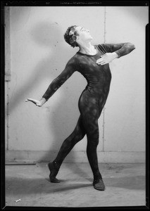 Dance portrait of man dancer, Southern California, 1934