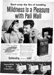 Mildness is a Pleasure with Pall Mall