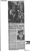 Brad Petty dead; killed by horse