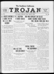 The Southern California Trojan, Vol. 7, No. 100, April 14, 1916