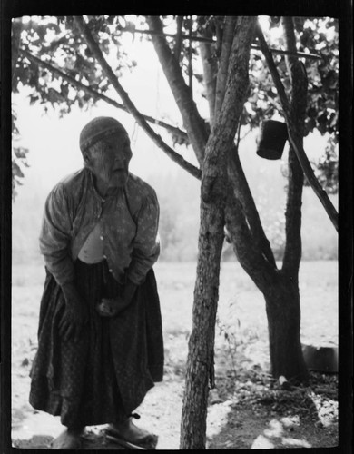 Old Karok woman living at Sandy Bar