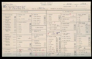WPA household census for 1931 SANTEE, Los Angeles