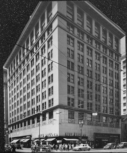 Bartlett Building, 7th & Spring St., downtown Los Angeles, 1954