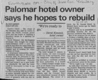 Palomar hotel owner says he hopes to rebuild