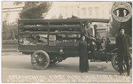 Sacramento's first auto vegetable truck, A. Shoup and Son, all kinds of fruit and vegetables