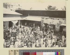 Market scene, Zanzibar, Tanzania, ca.1901