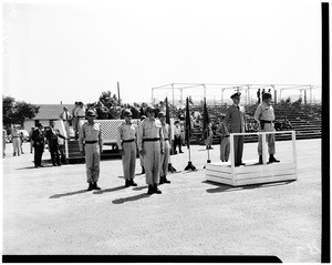 Executives visit Camp Roberts, 1958