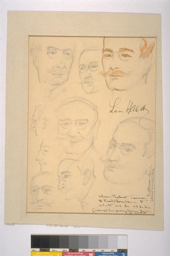 Bakst, Leon (portrait studies, 1922)