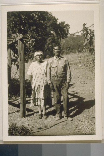 Dave and Maria Mora; San Antonio Mission; September 1933; 16 prints, 16 negatives