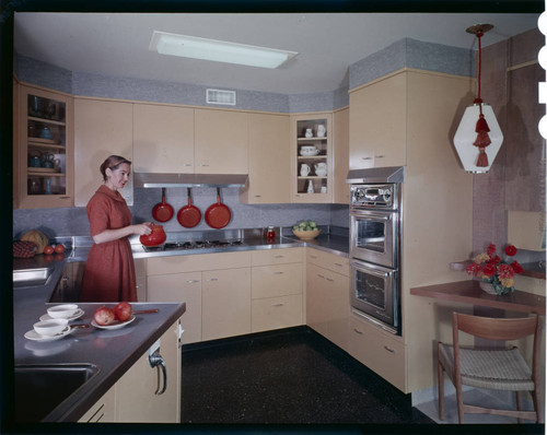 [Trade-Wind]. Woman in kitchen
