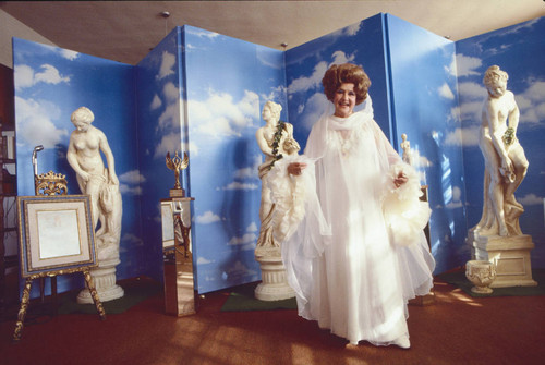 Ruth Norman dressed as Uriel