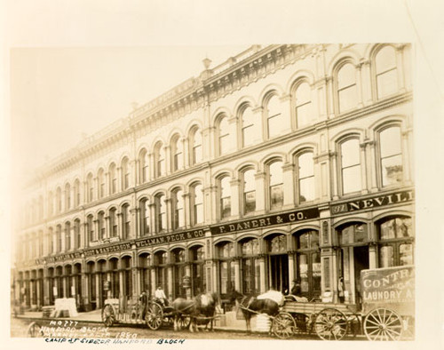 Hansford Block Market-California 1880