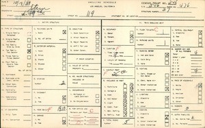 WPA household census for 119 WEST 49TH STREET, Los Angeles County