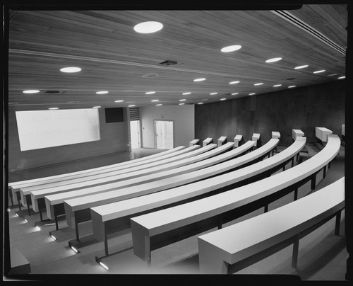 UCSD School of Medicine, Basic Science Building lecture hall, first floor