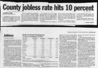 County jobless rate hits 10 percent