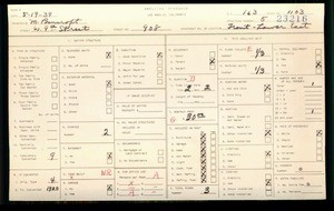 WPA household census for 908 W 9TH ST, Los Angeles