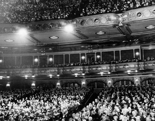 [Fox Theater auditorium interior, crowd for teachers convention, Feb. 23, 1944]