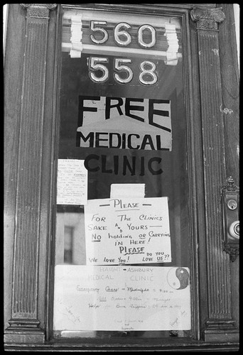 "560 558 FREE" (sign), Haight-Ashbury 1967