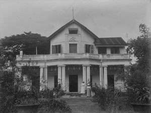 Den gamle missionærbolig på Rundalls Road, Madras/Chennai, Sydindien, som fra 1968-73 blev anvendt til kvindekollegium. Huset blev nedrevet i 1980