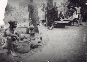 Market of Foumban, in Cameroon
